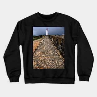 Lighthouse in the storm Crewneck Sweatshirt